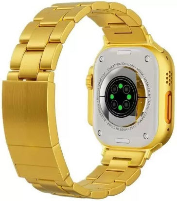 Ultra 8 49mm Smartwatch with Heart Rate Monitor (Gold) view 2
