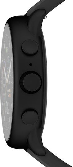 Fossil Gen 6 Wellness Edition Stainless Steel 44mm Smartwatch with Heart Rate Monitor (Black) view 4