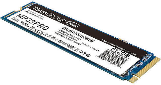 TeamGroup MP33 PRO SSD 512GB M.2 Type with PCI Express 3.0 Connection TM8FPD512G0C101 view 3