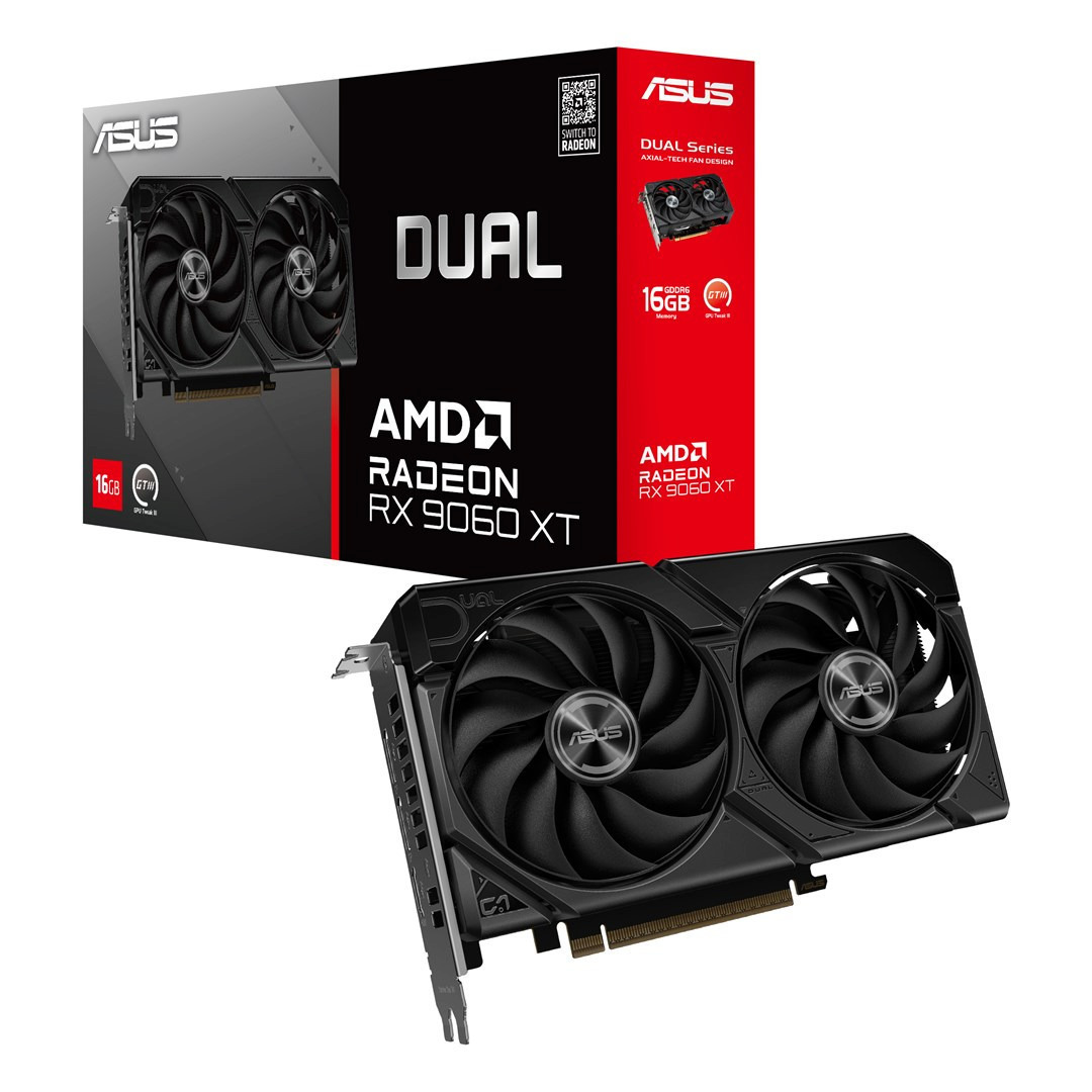Asus Radeon RX 9060 XT 16GB GDDR6 Dual Graphics Card 90YV0LG2-M0NA00 view 1