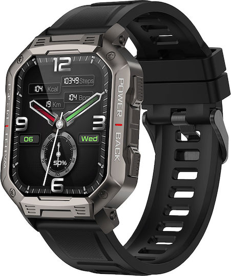 DAS.4 SG35 Smartwatch with Heart Rate Monitor (Black) view 3
