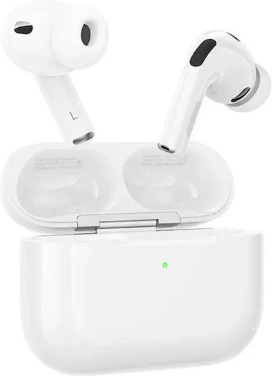 Borofone BW98 In-ear Bluetooth Handsfree Headphones with Charging Case White