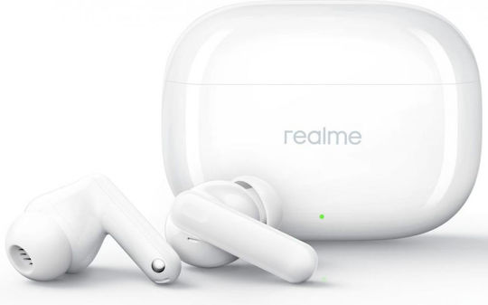 Realme T300 In-ear Bluetooth Handsfree Earphones with Charging Case Youth White vue 2