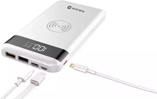 Evelatus EPB05 Power Bank 10000mAh with 2 USB-A Ports White view 3