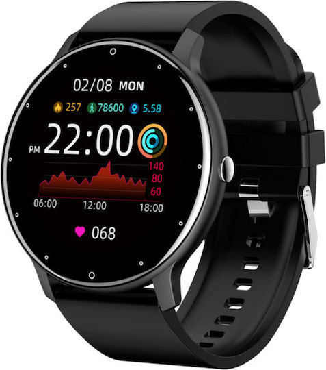 Birai Smartwatch Fitness Bracelet Android Ios 1.28 Inch Full Touch Tft Slim Calls Microphone Speaker Notifications Sms Social Media Physical Activity Monitoring