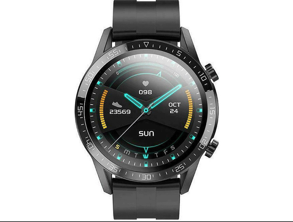 Hoco DGA05 Aluminium Smartwatch with Heart Rate Monitor (Black) view 8