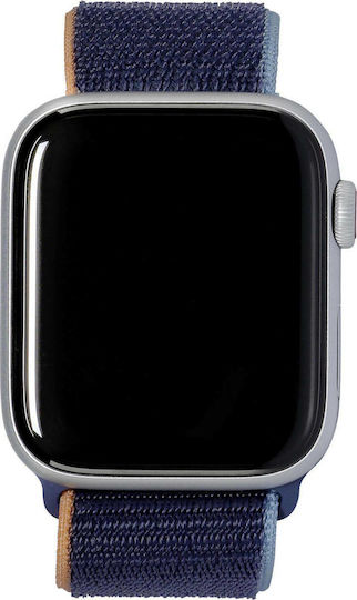 Apple Watch SE Cellular Aluminium 44mm Waterproof with eSIM and Heart Rate Monitor (Silver & Deep Navy Sport Loop) view 4