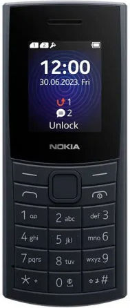 Nokia 110 (2024) Dual SIM Mobile with Buttons (Greek Menu) Black view 3