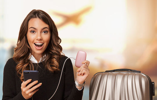 Tribit FlyBuds 3 Bluetooth Handsfree Earphones with Sweat Resistance and Pink Charging Case vista 6