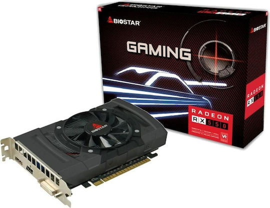 Biostar Radeon RX 550 2GB GDDR5 Gaming Graphics Card view 1