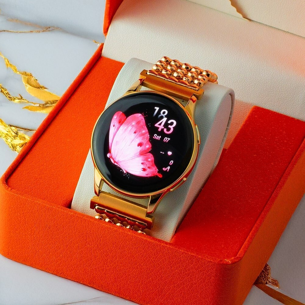 Luna Smartwatch with Heart Rate Monitor Erme Gold view 2