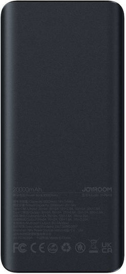 Joyroom JR-PBF03 Power Bank 30000mAh 30W with 2 USB-A Ports and USB-C Port Quick Charge 3.0 Black vue 3