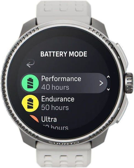 Suunto Race Stainless Steel 49mm Waterproof Smartwatch with Heart Rate Monitor (Birch) view 9