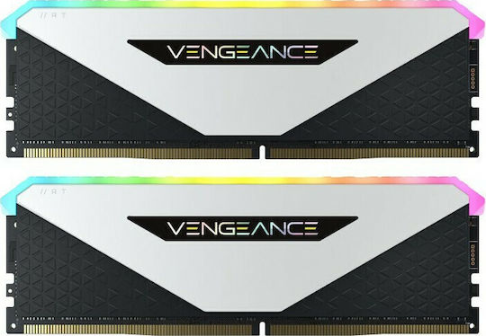 Corsair Vengeance RGB RT 16GB DDR4 RAM with 2 Modules (2x8GB) and 3200 Speed for Desktop (CMN16GX4M2Z3200C16W) view 3