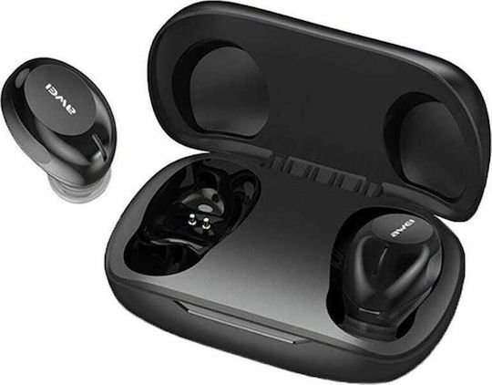 Awei T20 In-ear Bluetooth Handsfree Earphones with Sweat Resistance and Charging Case Black Ansicht 7