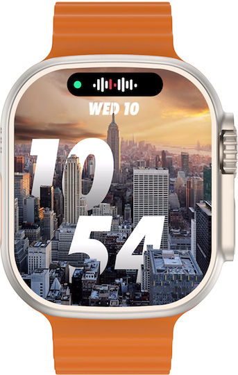 Smarty Microwear Pro Smartwatch with SIM and Heart Rate Monitor (Orange)