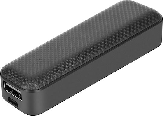 Setty Travel Battery Mini Power Bank 2600mAh with USB-A Port Black vue 2