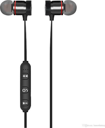 XT-6 In-ear Bluetooth Handsfree Earphones with Sweat Resistance Black view 3