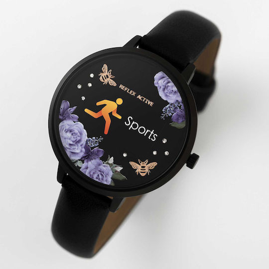 Reflex Active Series 03 38mm Smartwatch with Heart Rate Monitor (Black) view 3