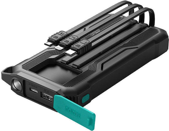 Joyroom JR-L016 Power Bank 10000mAh with USB-A Port and USB-C Port Black vista 3
