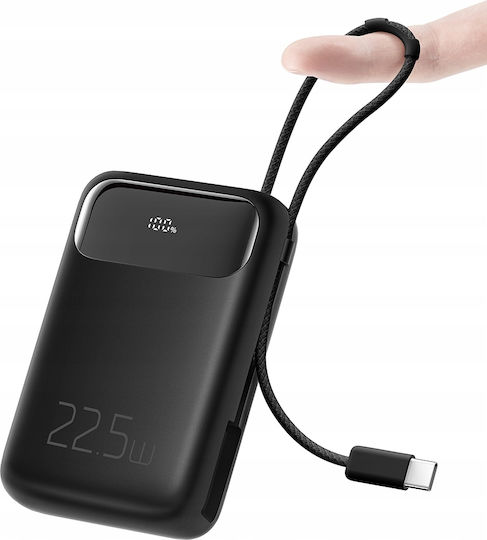 Mcdodo MC-3243 Power Bank 10000mAh 22.5W with USB-A Port and USB-C Port Black view 3