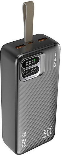 Tracer Blaze Power Bank 30000mAh 65W with 2 USB-A Ports and USB-C Port Black view 2