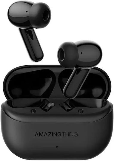 AmazingThing Luxe In-ear Bluetooth Handsfree Earphones with Sweat Resistance and Charging Case Black view 1