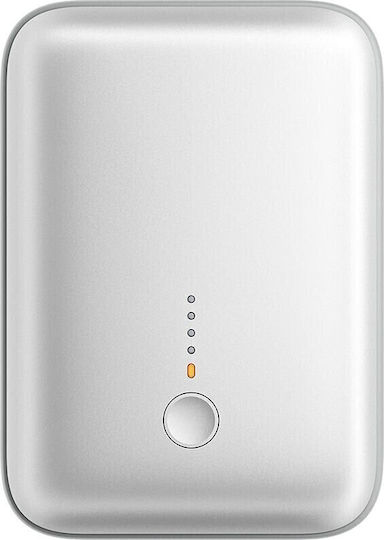 Aukey PB-Y55 Spark Mini Power Bank 10000mAh 20W with USB-A Port and USB-C Port Power Delivery White