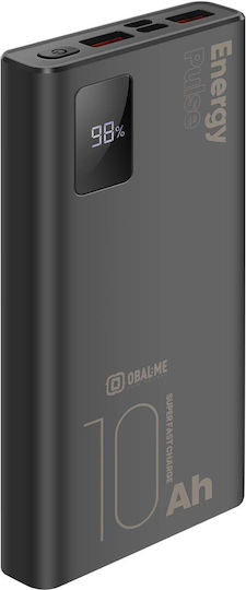 Obal:Me EnergyPulse Power Bank 10000mAh 22.5W with USB-A Port and USB-C Port Black view 4