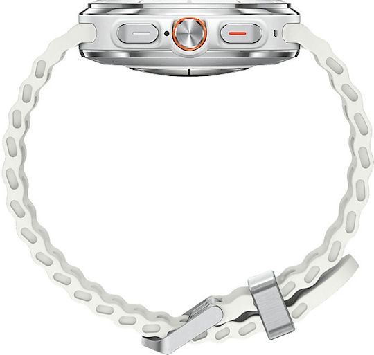Samsung Galaxy Watch Ultra Titanium 47mm Waterproof with eSIM and Heart Rate Monitor (Titanium White) view 5