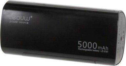 Leouw LE-230 Power Bank 5000mAh with USB-A Port Black view 1