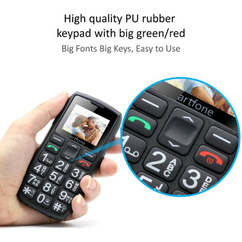 Artfone C1 Dual SIM Mobile Phone with Buttons (English Menu) Black Ansicht 3