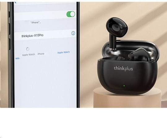 Lenovo X15 Pro Earbud Bluetooth Handsfree Earphones with Sweat Resistance and Charging Case Black view 4
