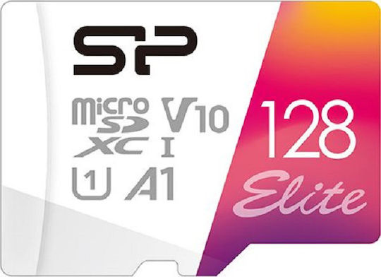 Silicon Power Elite SDXC 128GB V10 A1 UHS-I 100MB/s with Adapter view 1