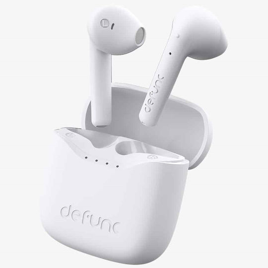 Defunc True Lite Earbud Bluetooth Handsfree Earphones with Sweat Resistance and Charging Case White view 1