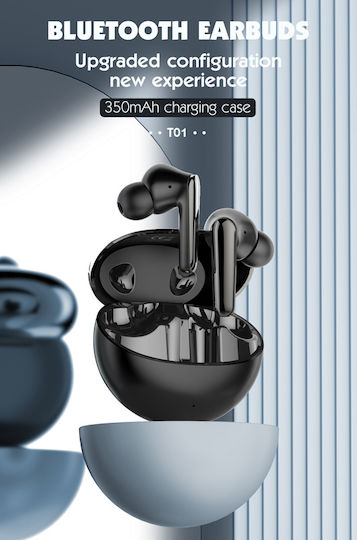 Ldnio T01 Earbud Bluetooth Handsfree Earphones with Charging Case Gold vista 2