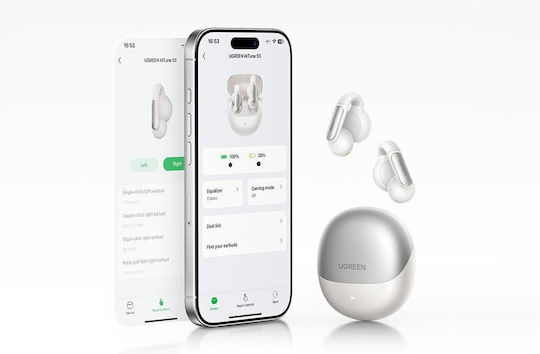 Ugreen HiTune S5 WS210 In-ear Bluetooth Handsfree White Earphones view 8
