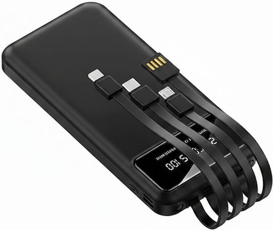 Power Bank 20000mAh with USB-A Port and USB-C Port Black