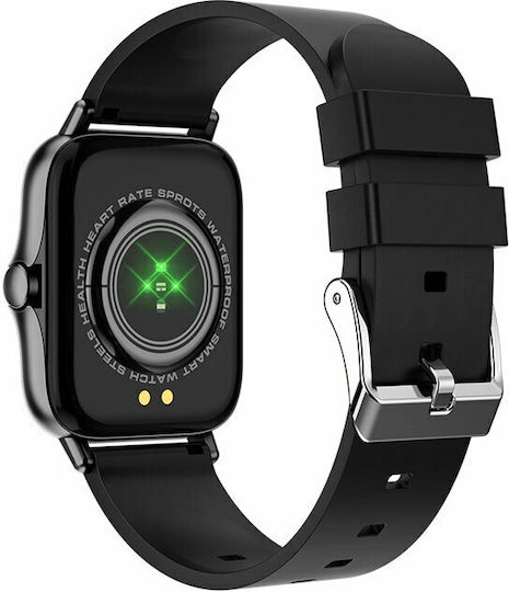 Egoboo M4 Smartwatch with Heart Rate Monitor (Black) view 3