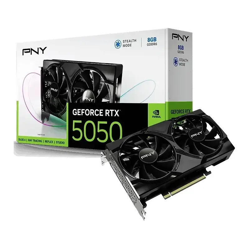 PNY GeForce RTX 5050 8GB GDDR6 Dual Graphics Card VCG50508DFXPB1 view 1