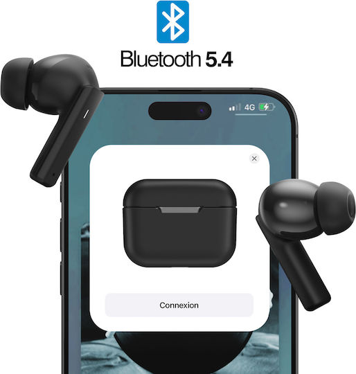 Akashi ALTANCBUDS2BLK In-ear Bluetooth Handsfree Earphones with Charging Case Black view 3