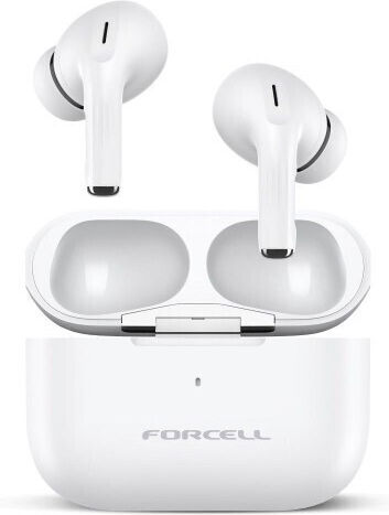 Forcell F-Audio In-ear Bluetooth Handsfree Earphones with Charging Case White view 2
