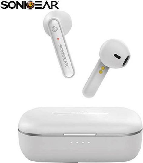 Sonic Gear TWS1 Earbud Bluetooth Handsfree Earphones with Charging Case White view 3