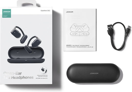 Joyroom Openfree JR-OE2 Open Ear Bluetooth Handsfree Earphones with Charging Case Dark Blue view 8