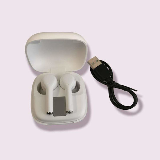 In-ear Bluetooth Handsfree Earphones with Charging Case White view 4