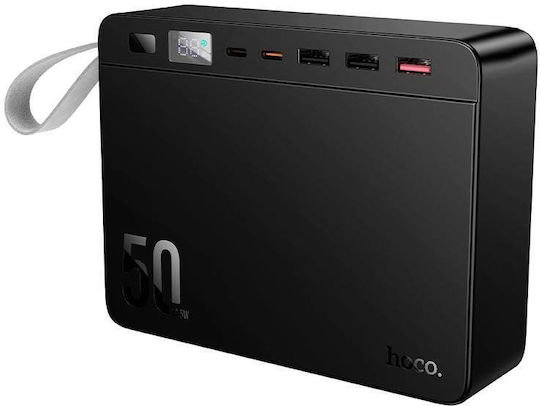 Hoco J166 Carretera Power Bank 50000mAh 22.5W with 3 USB-A Ports and 2 USB-C Ports Power Delivery / Quick Charge 2.0 / Quick Charge 3.0 Black vue 9