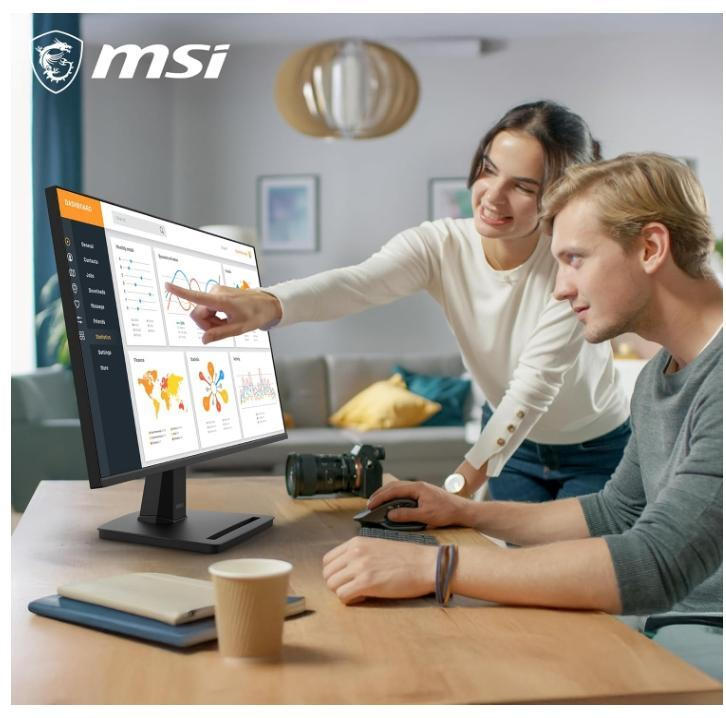 MSI Pro MP251 E14L IPS HDR Gaming Monitor 24.5" FHD 1920x1080 144Hz with 4ms GTG Response Time view 4
