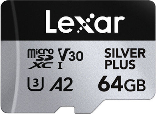 Lexar Professional Silver Plus microSDXC 64GB U3 UHS-I With Adapter view 2