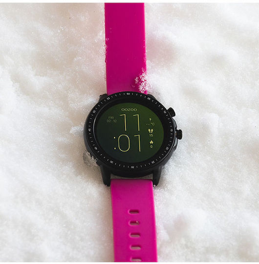 Oozoo Q00331 45mm Smartwatch with Heart Rate Monitor (Black) view 5