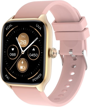 T19 Pro 1.96 Inch Ip67 Waterproof Silicone Band Smart Watch Supports Dual-mode Bluetooth Call Heart Rate Monitoring Pink